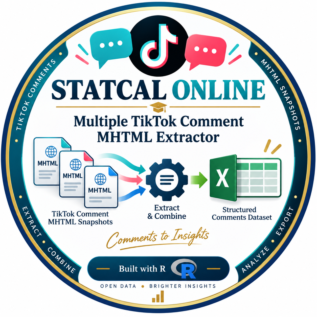 Multiple TikTok Comment MHTML Extractor